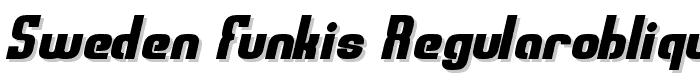 Sweden Funkis RegularOblique font